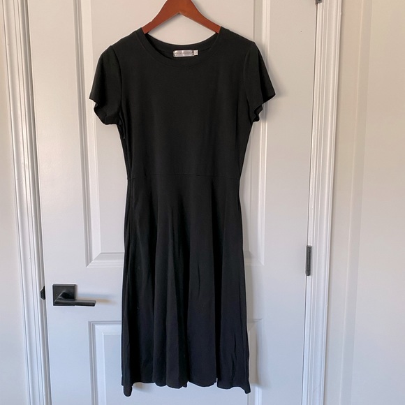 All Black A Line Simple Dress - Picture 1 of 3